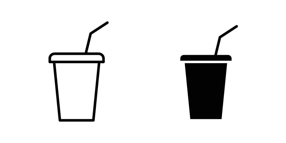 Drink icon illustration vector, icon set for apps Stock Illustration