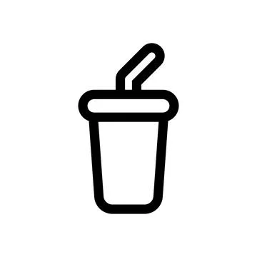 Drink icon logo design template isolated illustration Stock Illustration