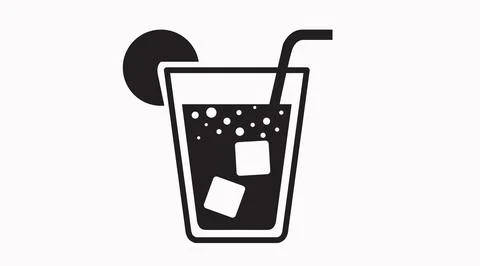 Drink Icon Set. Stock Illustration