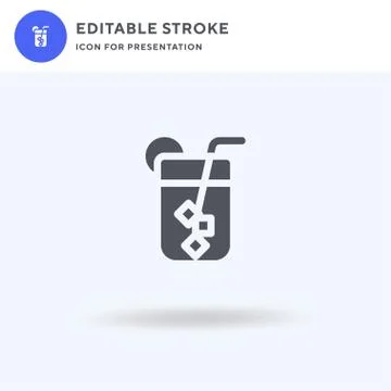 Drink icon vector, filled flat sign, solid pictogram isolated on white, logo Stock Illustration