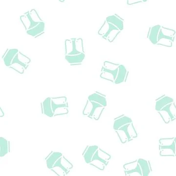 Drink jug glyph vector seamless pattern Stock Illustration