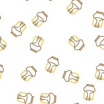 Drink jug vector seamless pattern 스톡 일러스트