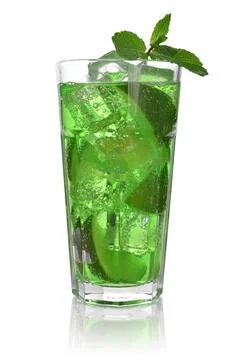 Drink with lime Stock Photos