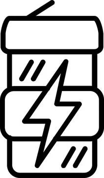 Drink Line Icon Design Stock Illustration