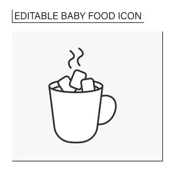 Drink line icon Stock Illustration