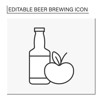 Drink line icon Stock Illustration