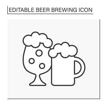 Drink line icon Stock Illustration