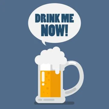 Drink me now Stock Illustration