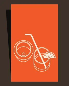 Drink menu. Card design Stock Illustration