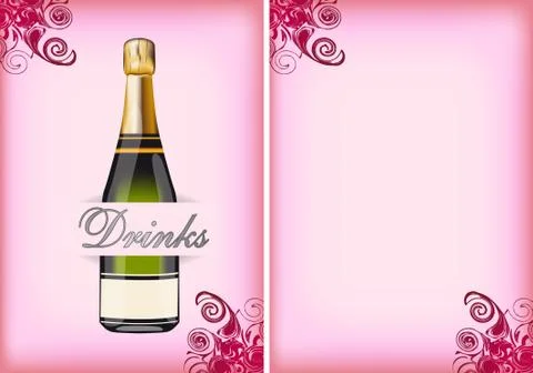 Drink menu Stock Illustration
