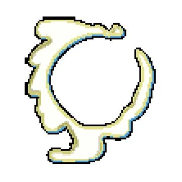 Drink milk splash pixel art vector illustration Stock Illustration