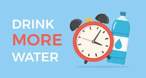 Drink More Water Stock-Illustration