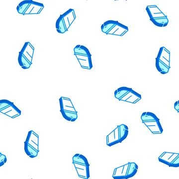 Drink plastic cup isometric icon seamless pattern Stock Illustration