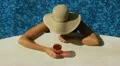 Drink by the pool. HD Footage