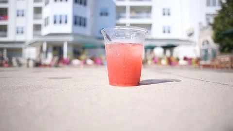 Drink by the pool, video Video stock 77816832