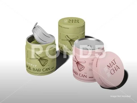 Drink Powder Can Mockup Product Presentation PSD 템플릿
