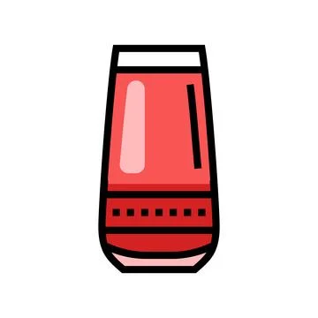 Drink raspberry fruit berry color icon vector illustration イラスト素材