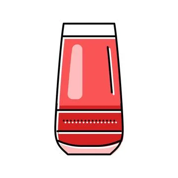 Drink raspberry fruit berry color icon vector illustration Stock Illustration