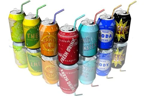 Drink - Soft drink 스톡 일러스트