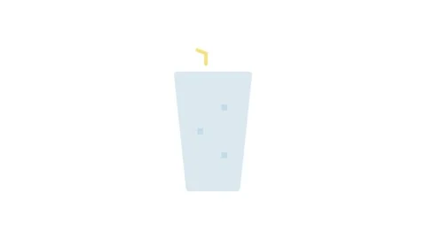 A drink with a straw sits on a black background, highlighting its vibrant c.. Stock Footage 333572004