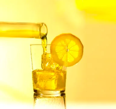 Drink in the summer light Stock Photos