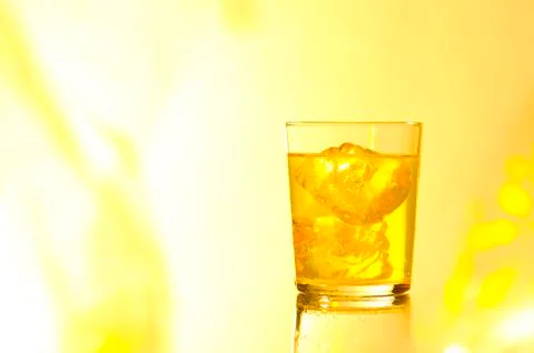 Drink in the summer light Foto stock