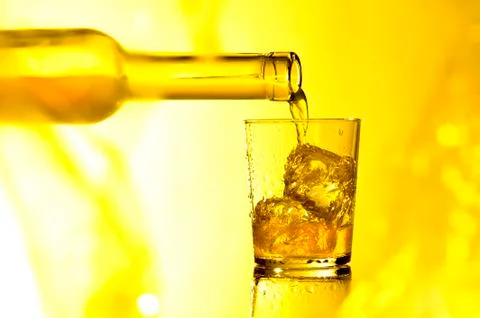 Drink in the summer light Foto stock