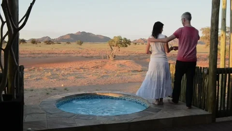 Drink at sunset Stock Footage 276731378