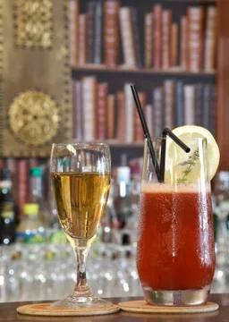 Drink for two Stock Photos