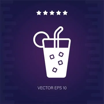 Drink vector icon Illustrazione stock