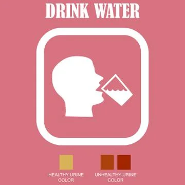 Drink water Stock Illustration