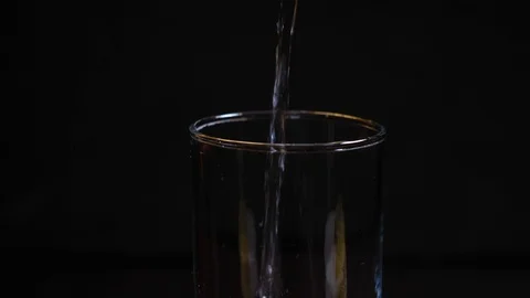 Drink water with a lemon Stock Footage 100034998