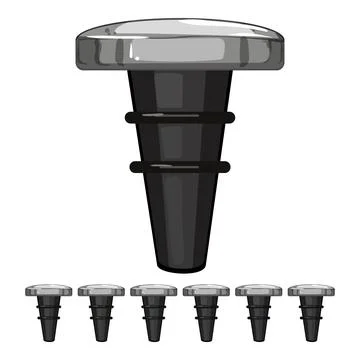 Drink wine cork cartoon vector graphic Stock Illustration