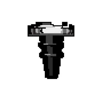 Drink wine cork game pixel art vector illustration Stock Illustration