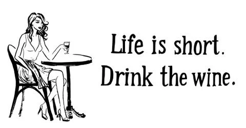 Drink the wine Stock Illustration