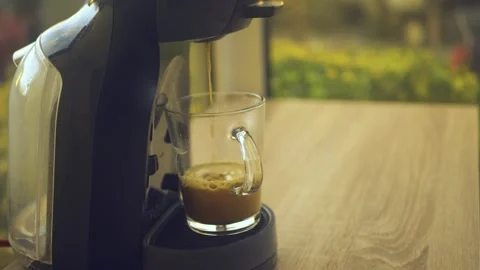 Drink your coffee outside 4k cinematic slow motion Stock Footage 152102166