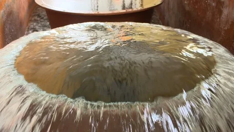 Drinkable water after last step of water treatment. Static shot. Stock Footage 117236473