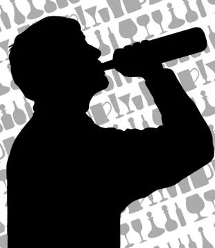 Drinker Stock Illustration