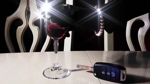 Drinking and driving concept Stock Footage 255004031