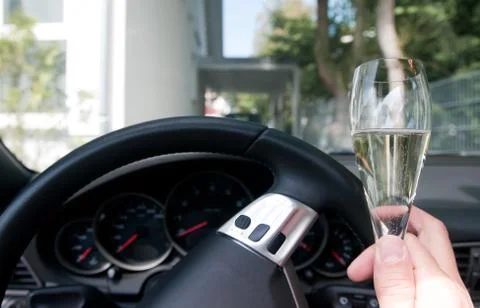 Drinking and driving Stock Photos