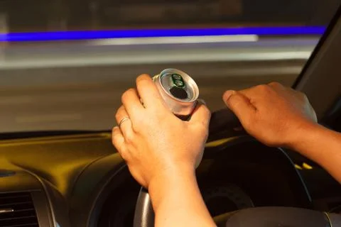 Drinking and driving Stock Photos