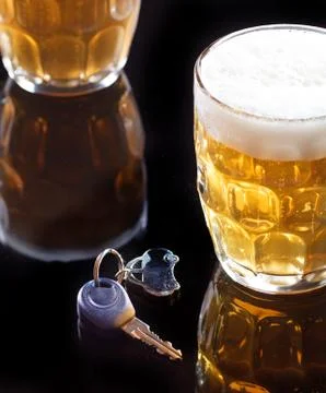 Drinking and driving Stock Photos
