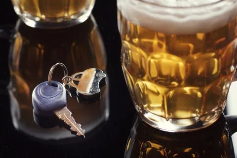 Drinking and driving Stock Photos