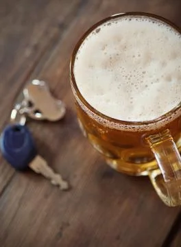 Drinking and driving Stock Photos