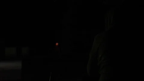 Drinking beer in the night Stock Footage 77909513