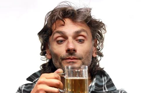 Drinking beer Stock Photos