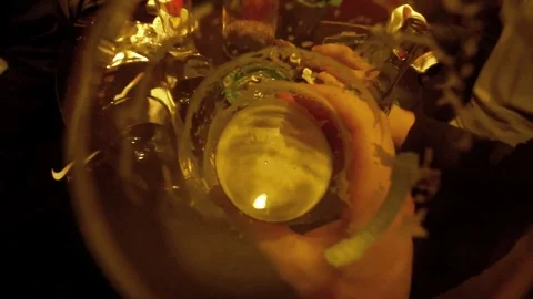 Drinking beer in pub. Detail. FULL HD Video stock 88865325