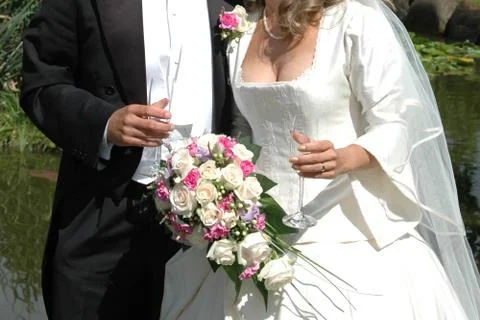 Drinking champange Stock Photos