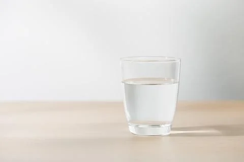 Drinking clear water Foto stock