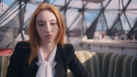 Drinking coffee at a cafe Stock Footage 72000260